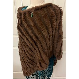 🤎 Fur Poncho (100% Rabbit)